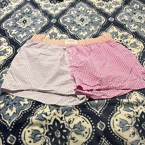 American Eagle Outfitters Pink and Purple Gingham Women's Shorts